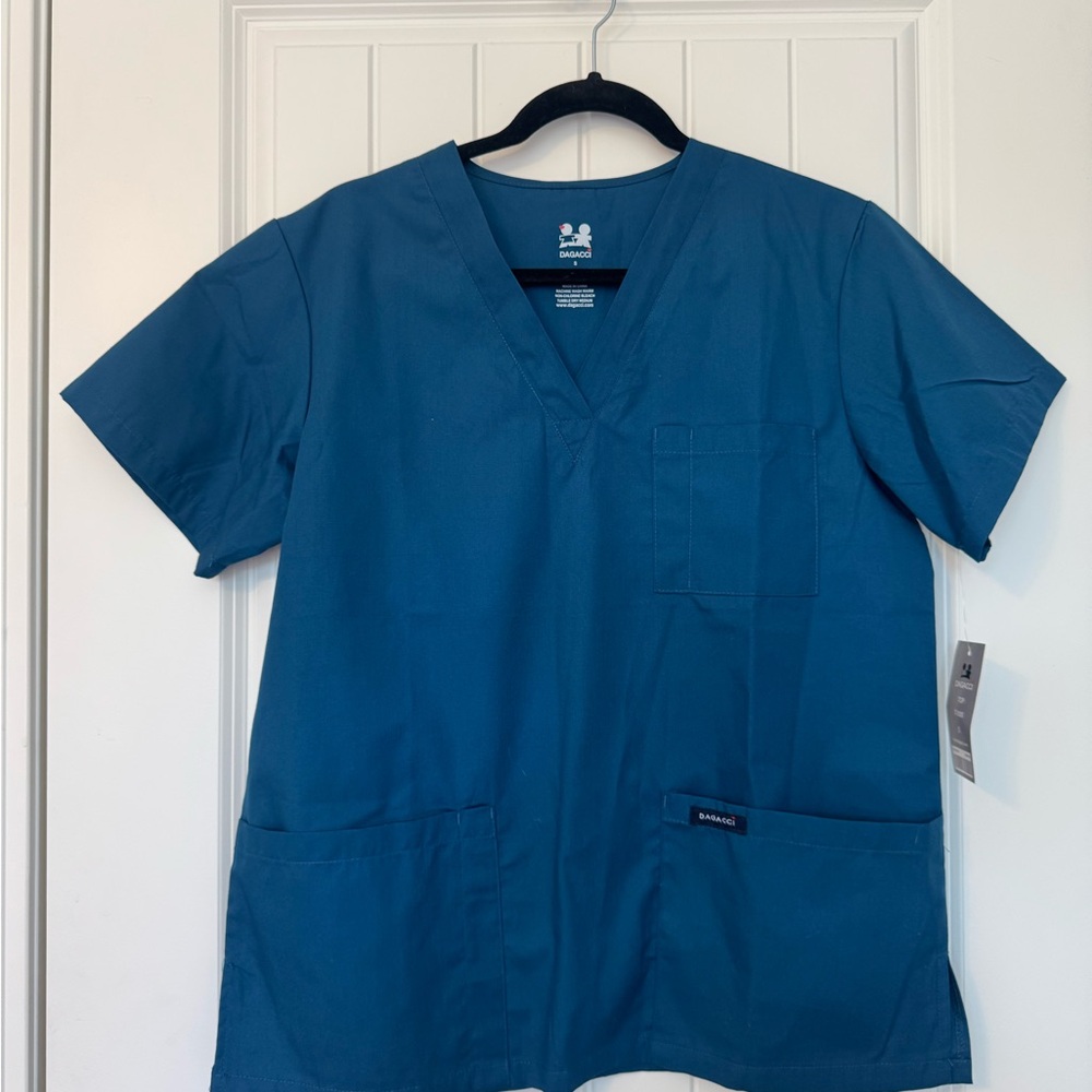 DAGACCI Unisex Teal‎ Scrub Set size small NWT